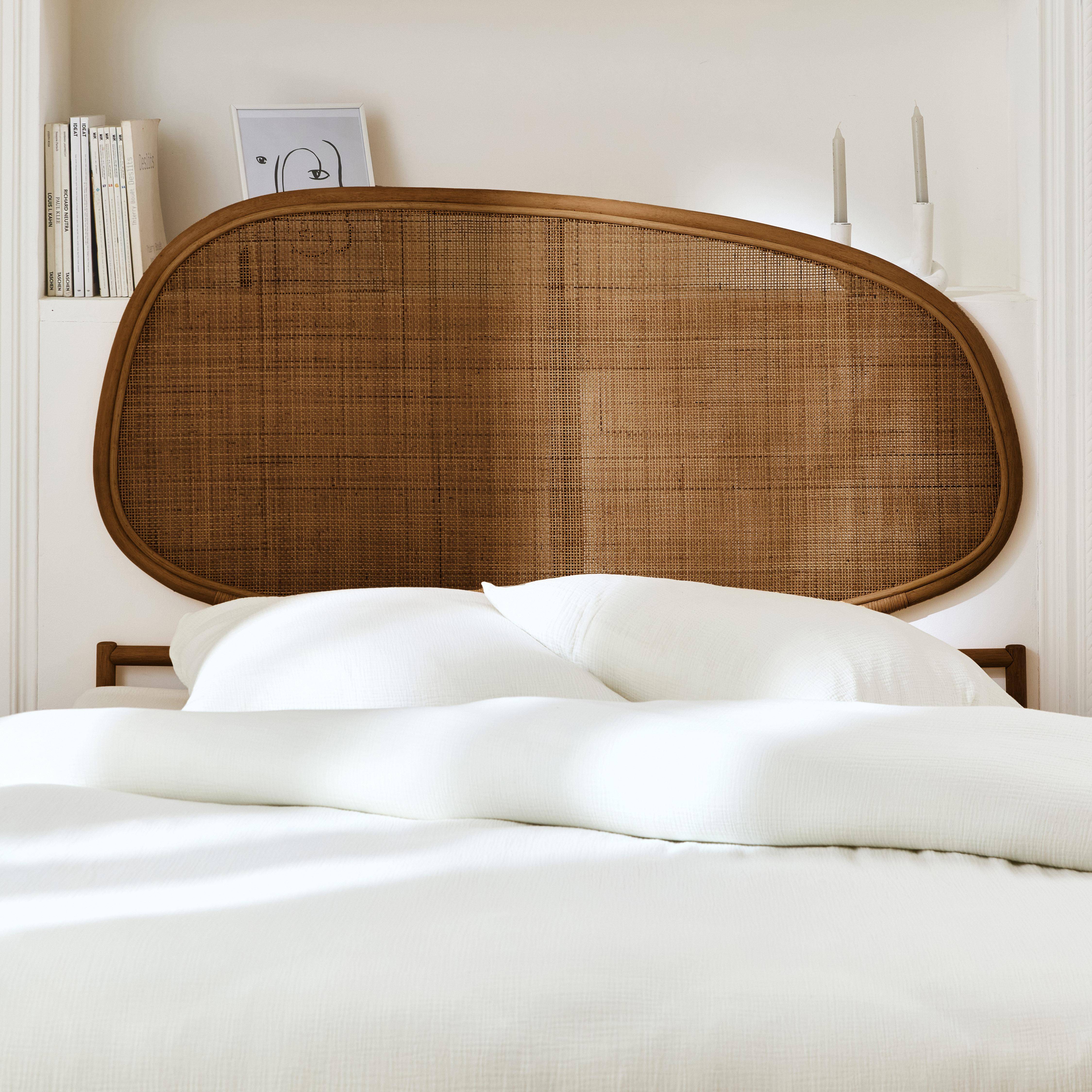 Dark rattan headboard, Samoa, 140x3x120 cm Photo2