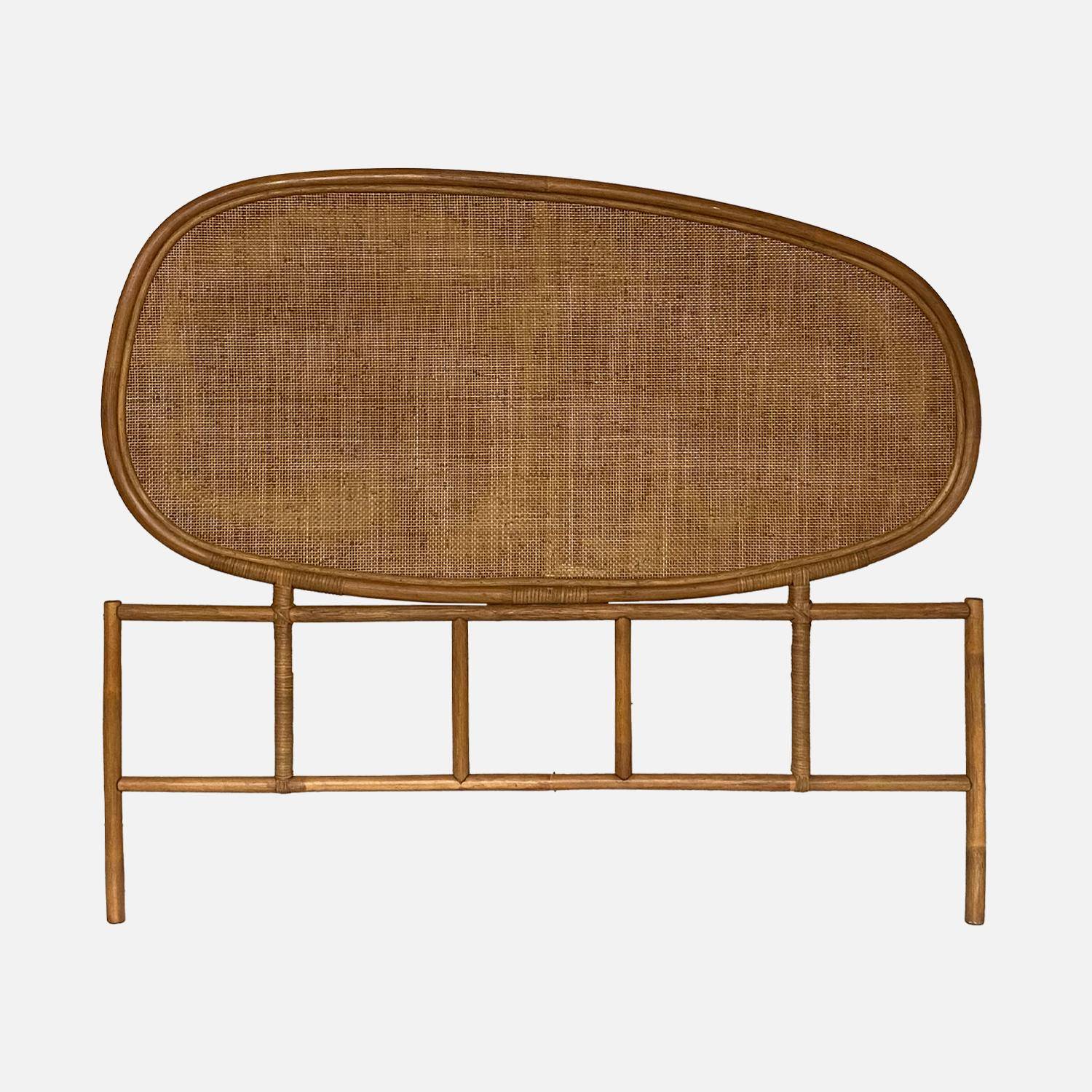 Dark rattan headboard, Samoa, 140x3x120 cm Photo4