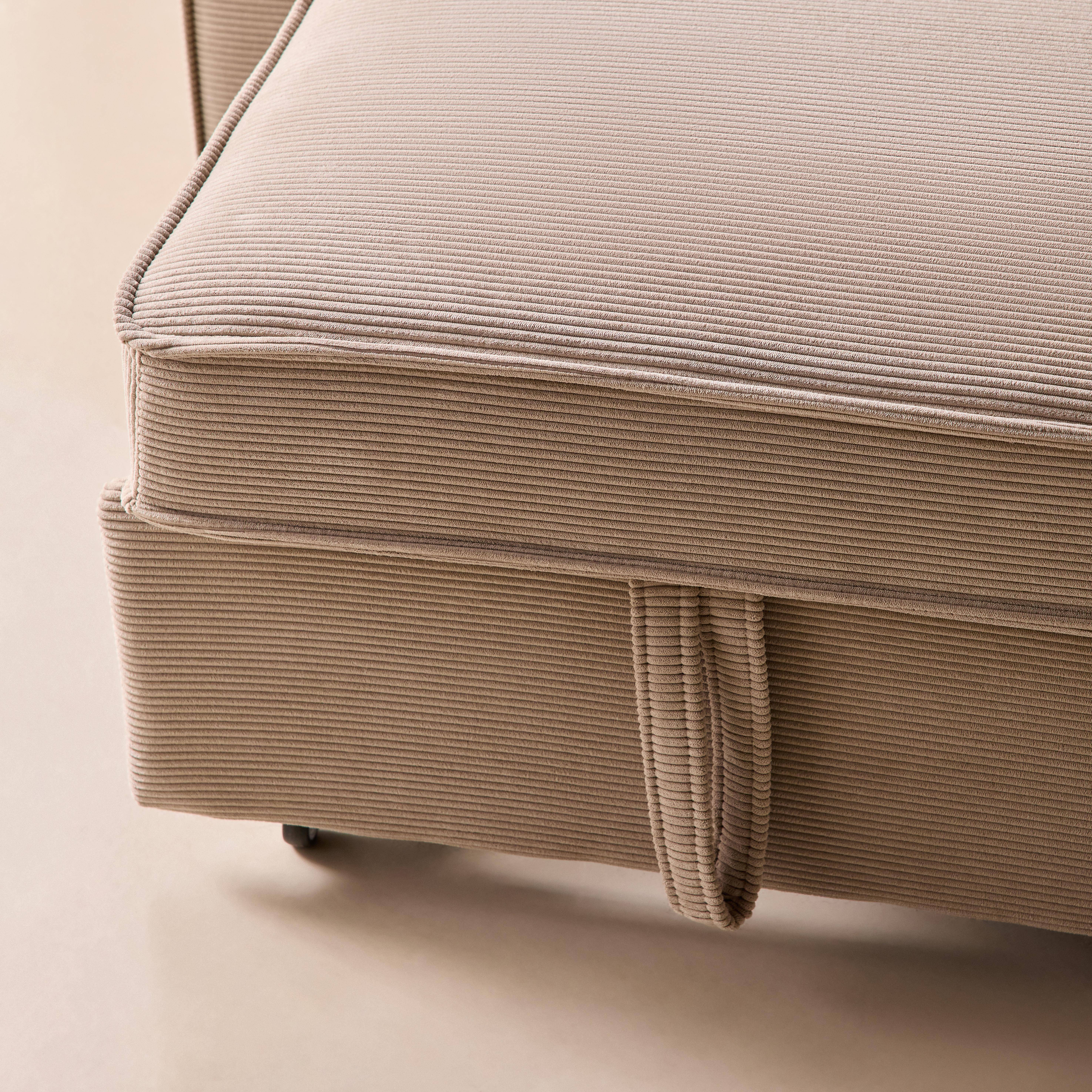 2-zits slaapbank in corduroy beige 172,5 x 91,5 x 88,5cm - Chill Photo5
