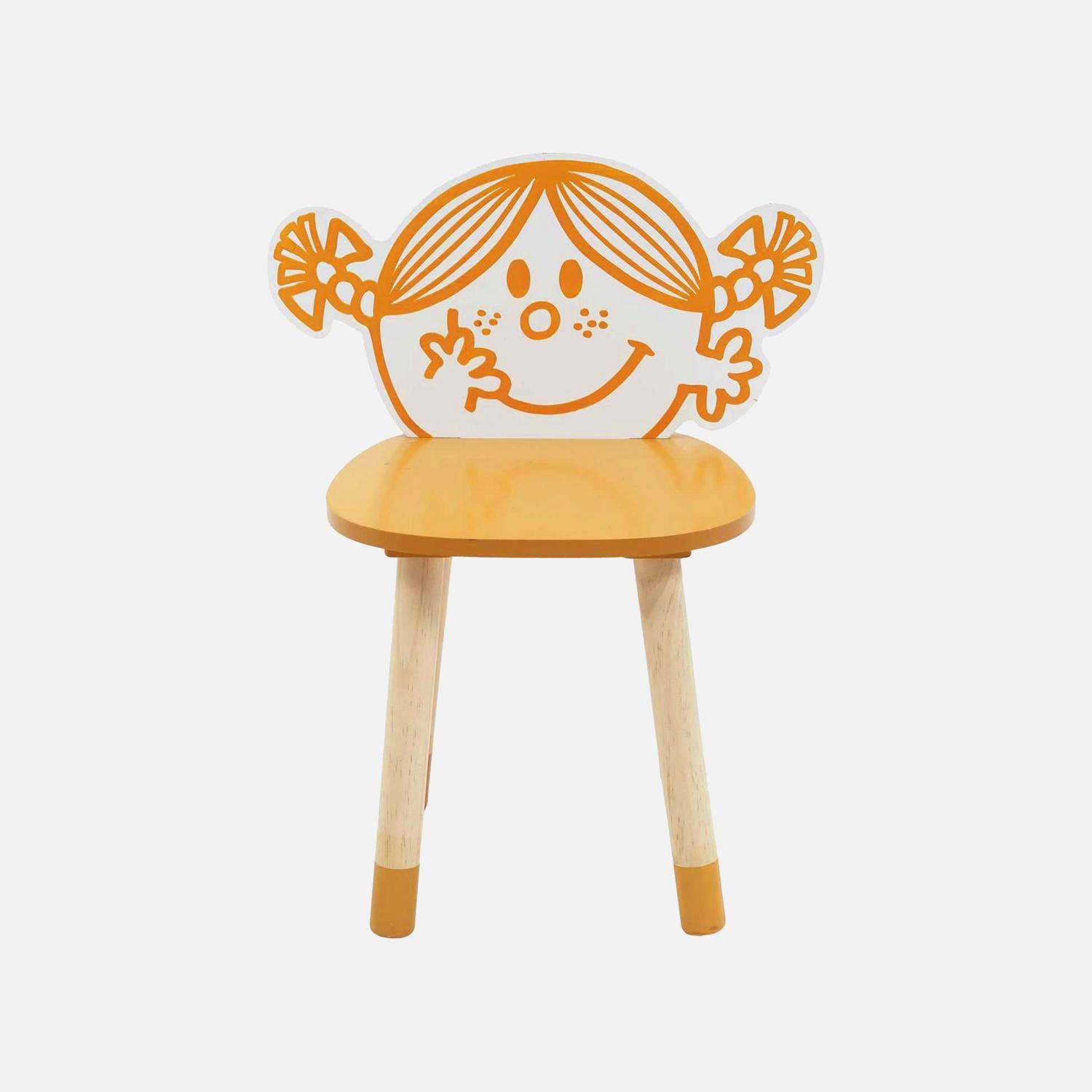 Lot de 2 chaises enfant collection Monsieur/Madame - Madame Bonheur Audrey, orange  Photo5