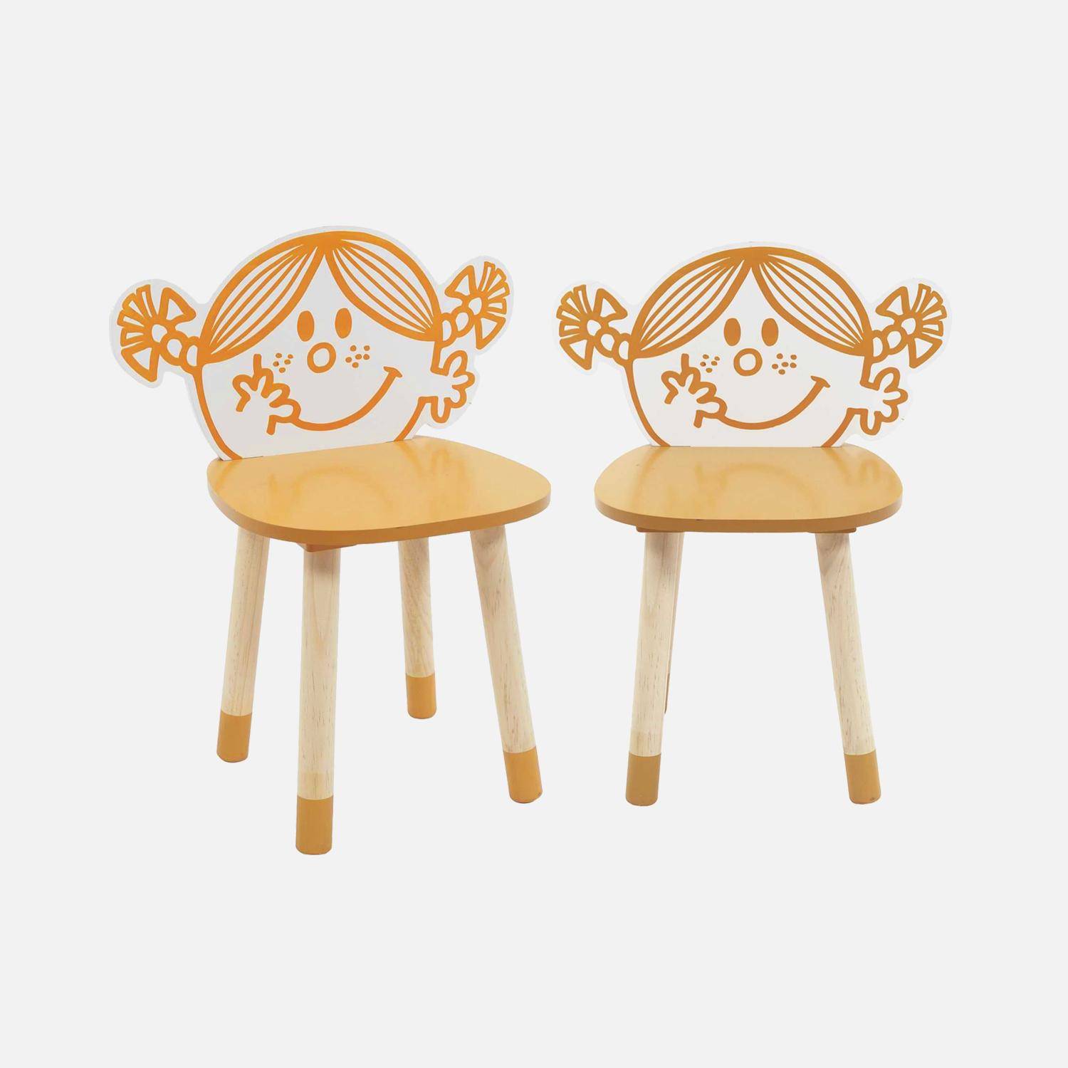 Set of 2 children's chairs, Mr. Men & Little Miss collection - Little Miss Sunshine Audrey, orange,sweeek,Photo3