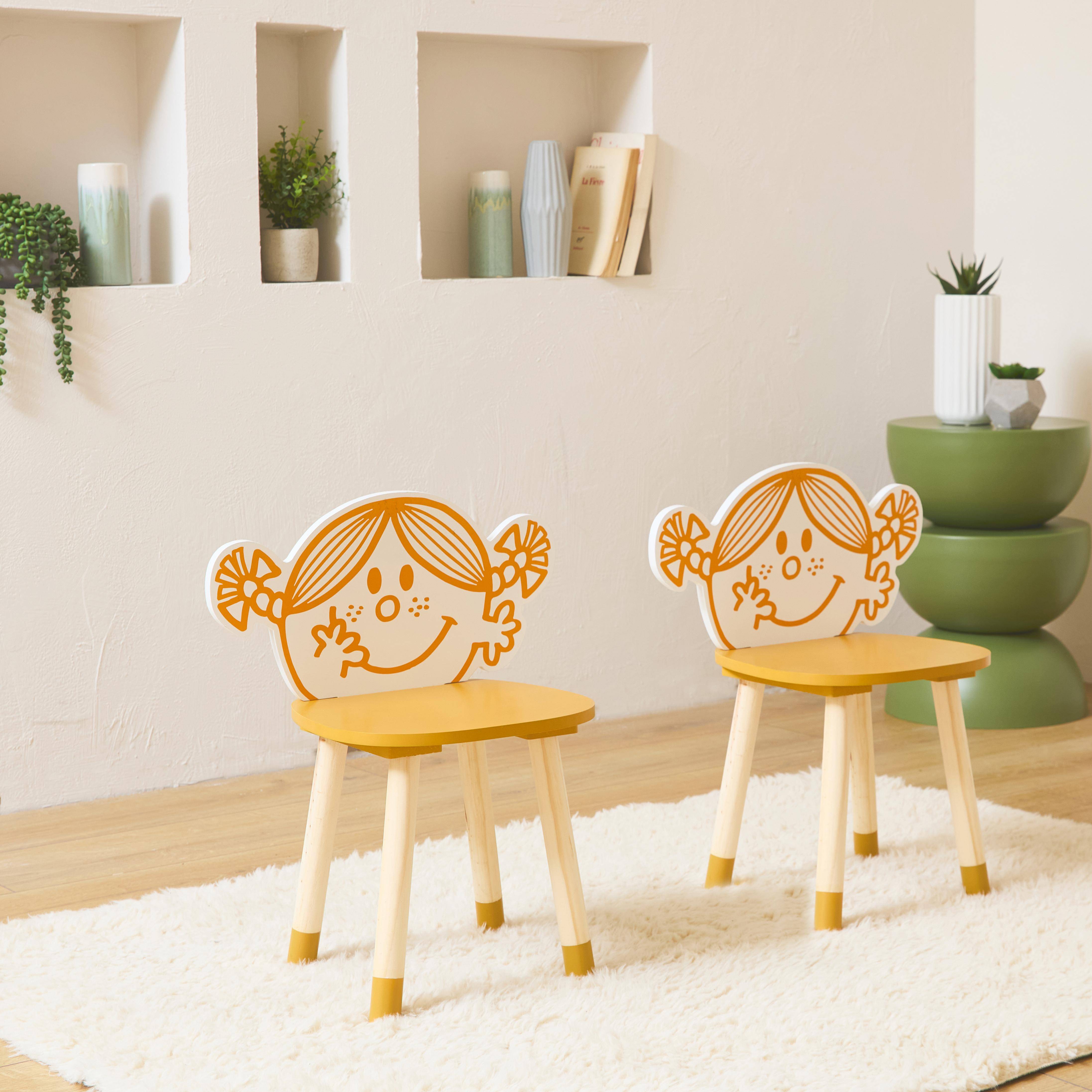 Set of 2 children's chairs, Mr. Men & Little Miss collection - Little Miss Sunshine Audrey, orange,sweeek,Photo1