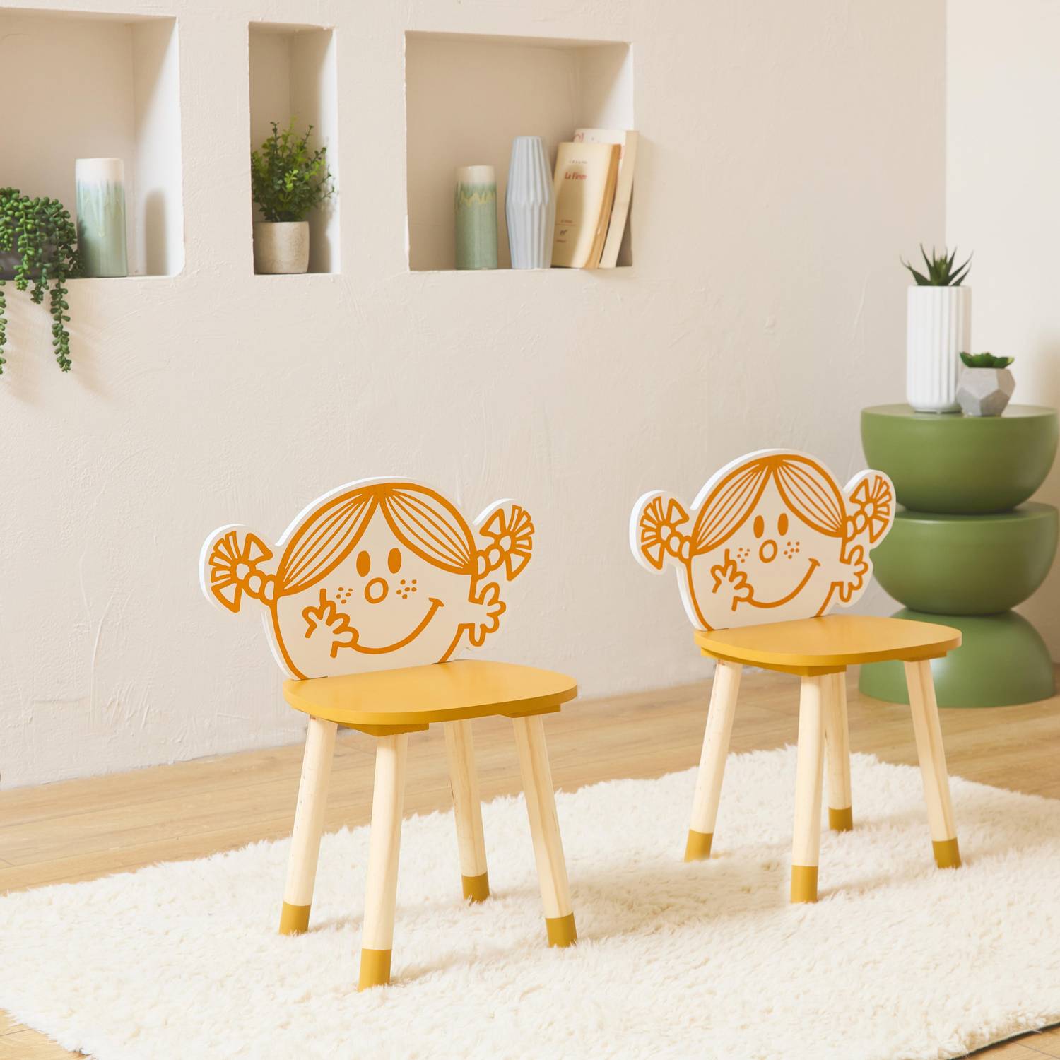 Set di 2 sedie per bambini, collezione Mister e Miss - Miss Raggio di Sole Audrey, arancione Photo1