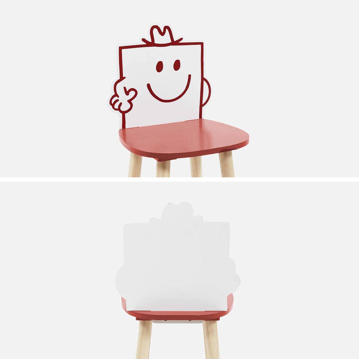 Set of 2 children's chairs, Mr. Men & Little Miss collection - Mr. Strong , Pierre, red,sweeek,Photo6