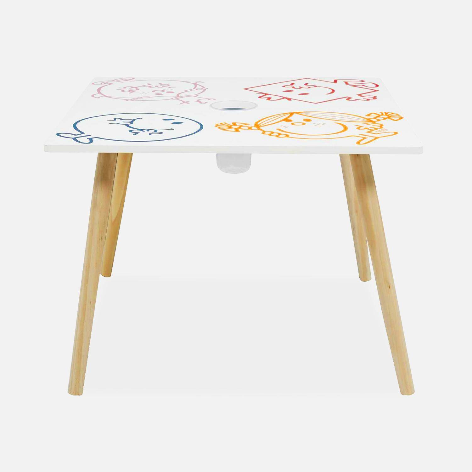 Table avec pot à crayon pour enfant collection Monsieur/Madame ,sweeek,Photo4
