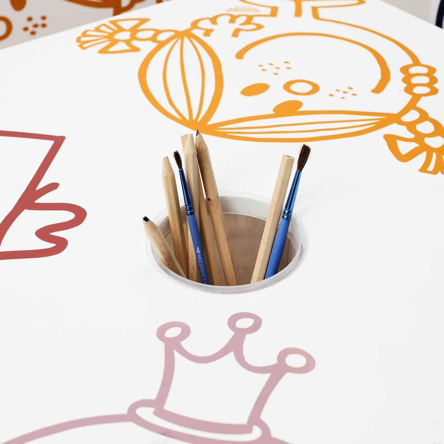 Mesa com copo para lápis para crianças da coleção Senhoras e Senhores Photo5