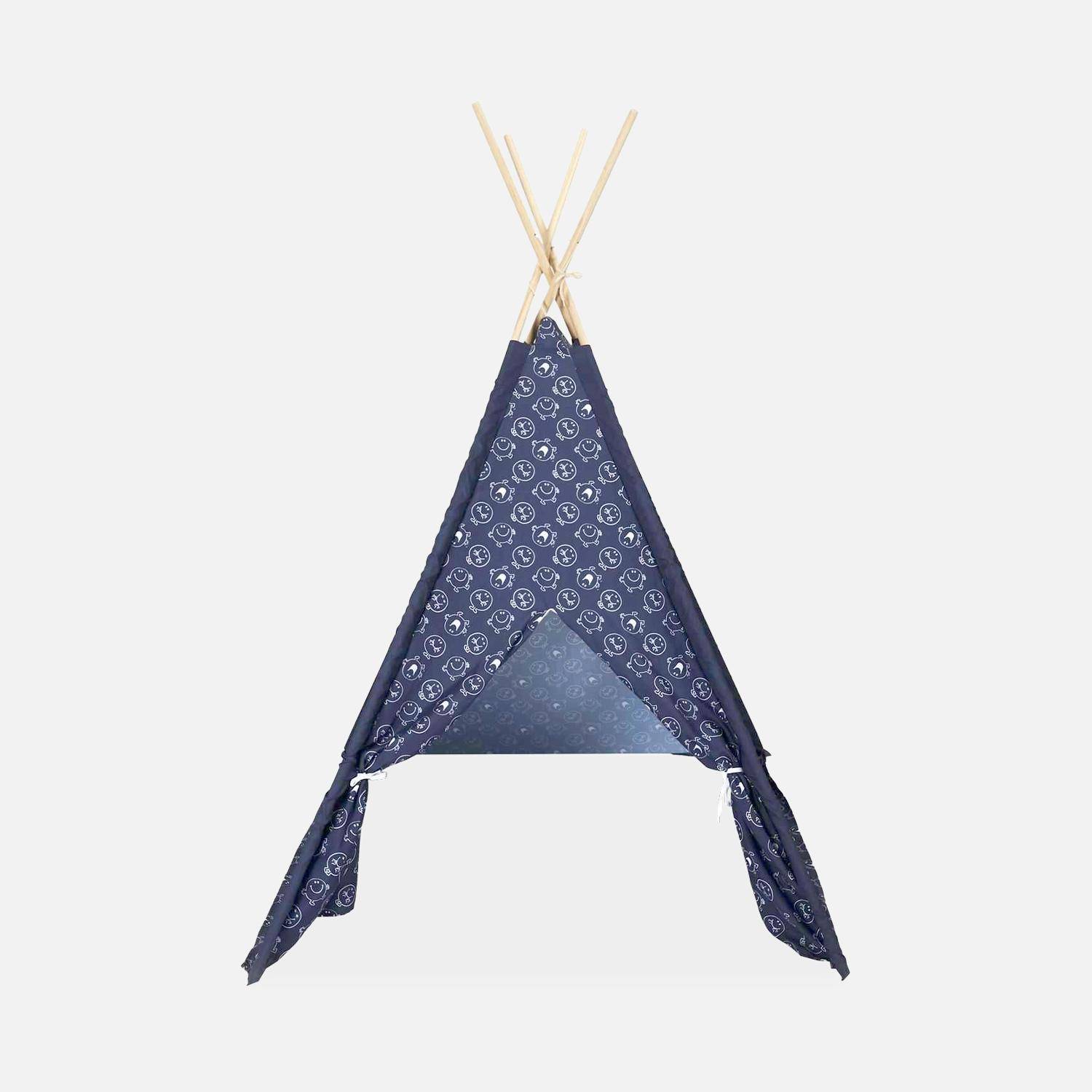Navy blue children's tepee from the Mr. Men & Little Miss collection, Mr. Happy Achille,sweeek,Photo6