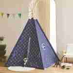 Navy blue children's tepee from the Mr. Men & Little Miss collection, Mr. Happy Achille Photo2