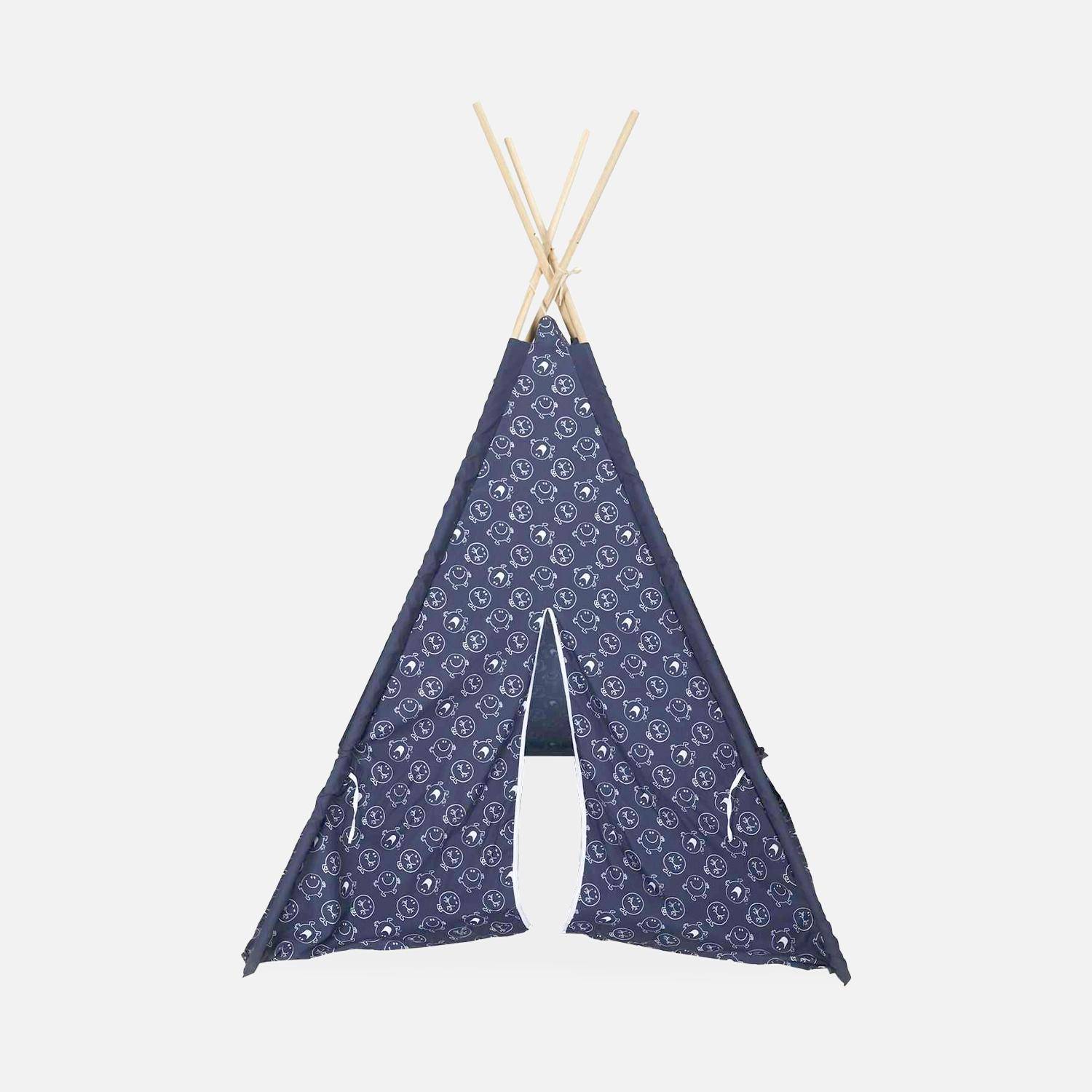 Navy blue children's tepee from the Mr. Men & Little Miss collection, Mr. Happy Achille,sweeek,Photo5
