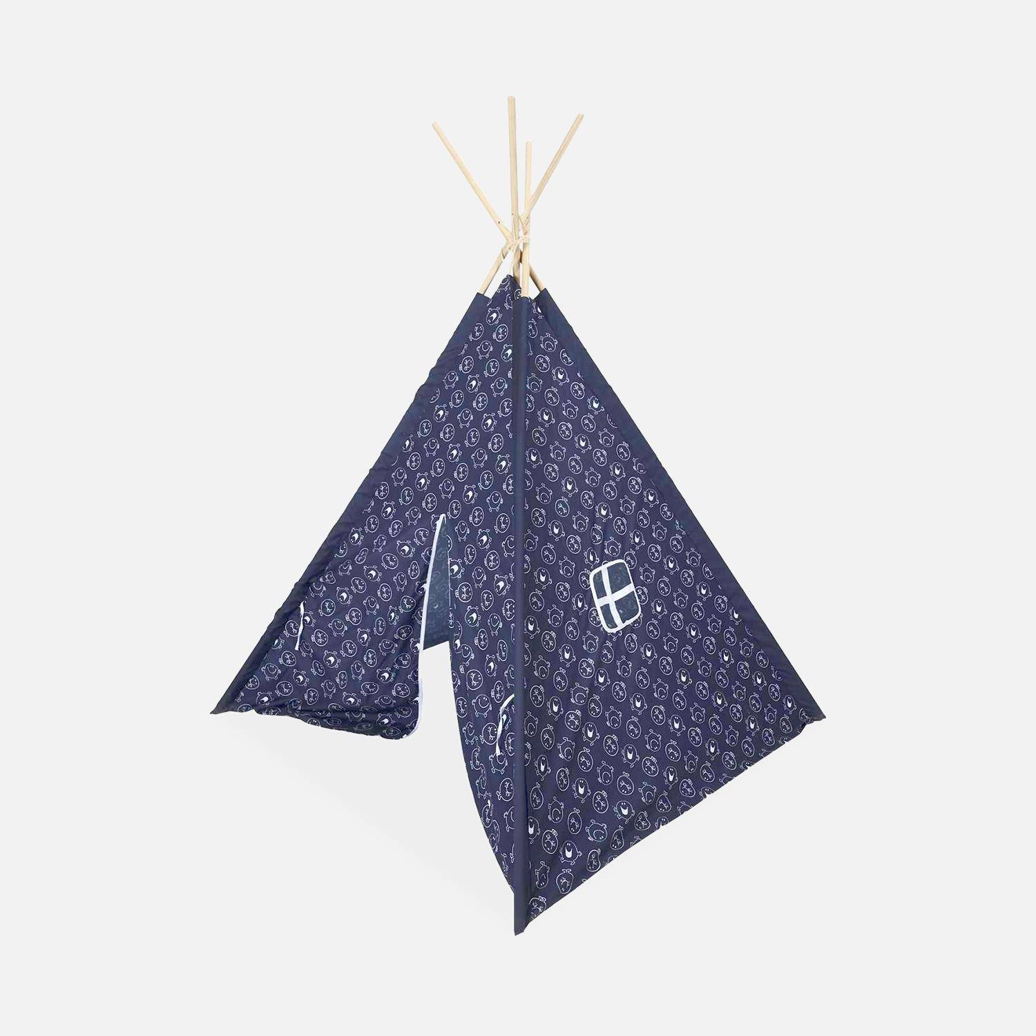 Navy blue children's tepee from the Mr. Men & Little Miss collection, Mr. Happy Achille,sweeek,Photo4