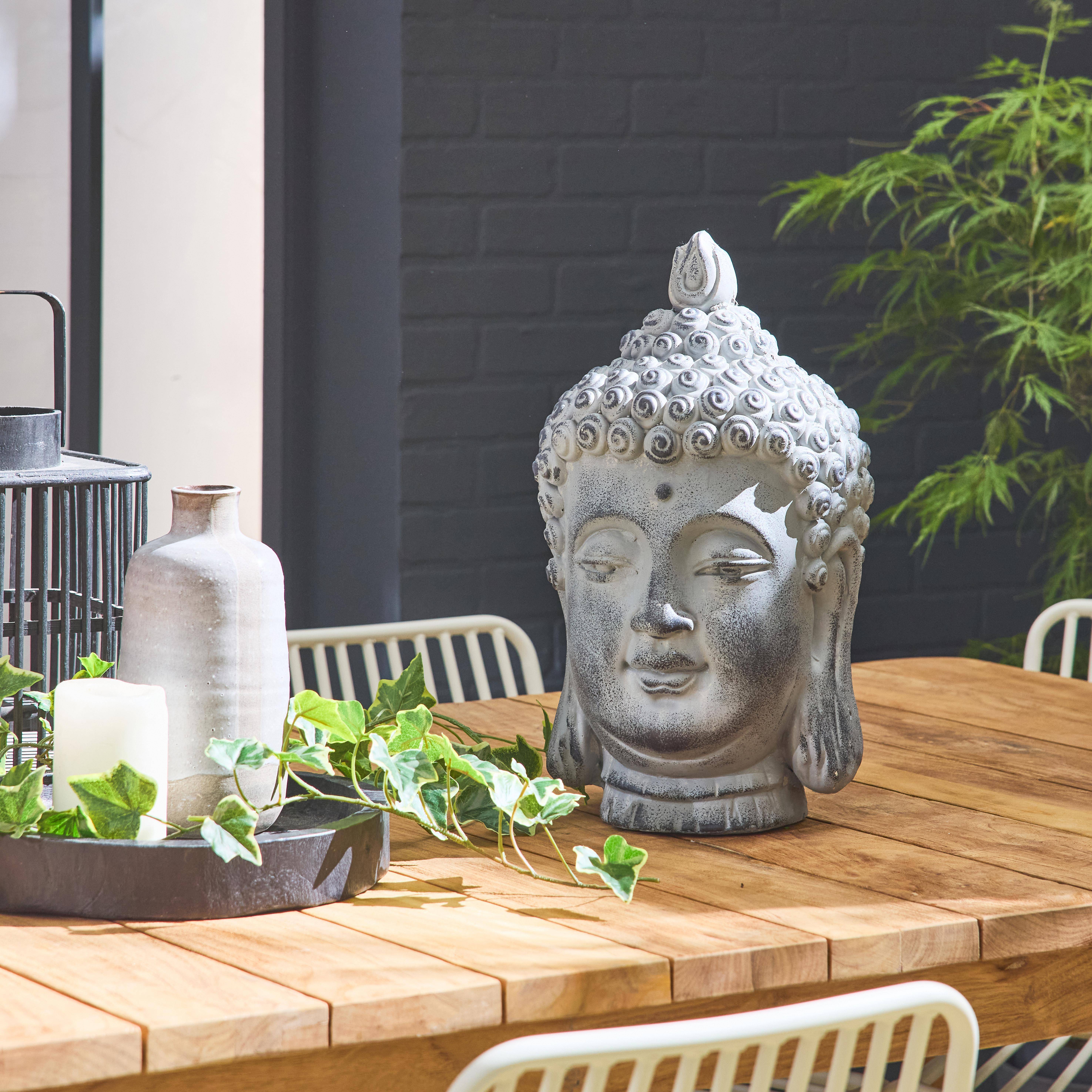 Figurka głowy Budda, statuetka z magnezji H42cm Photo1