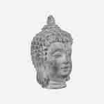 Statuetta con testa di Buddha, statuetta in magnesia H42cm Photo2