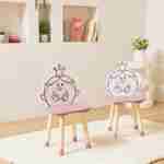 Conjunto de 2 cadeiras para crianças, coleção Monsieur/Madame - Madame Princesse, cor-de-rosa Photo1