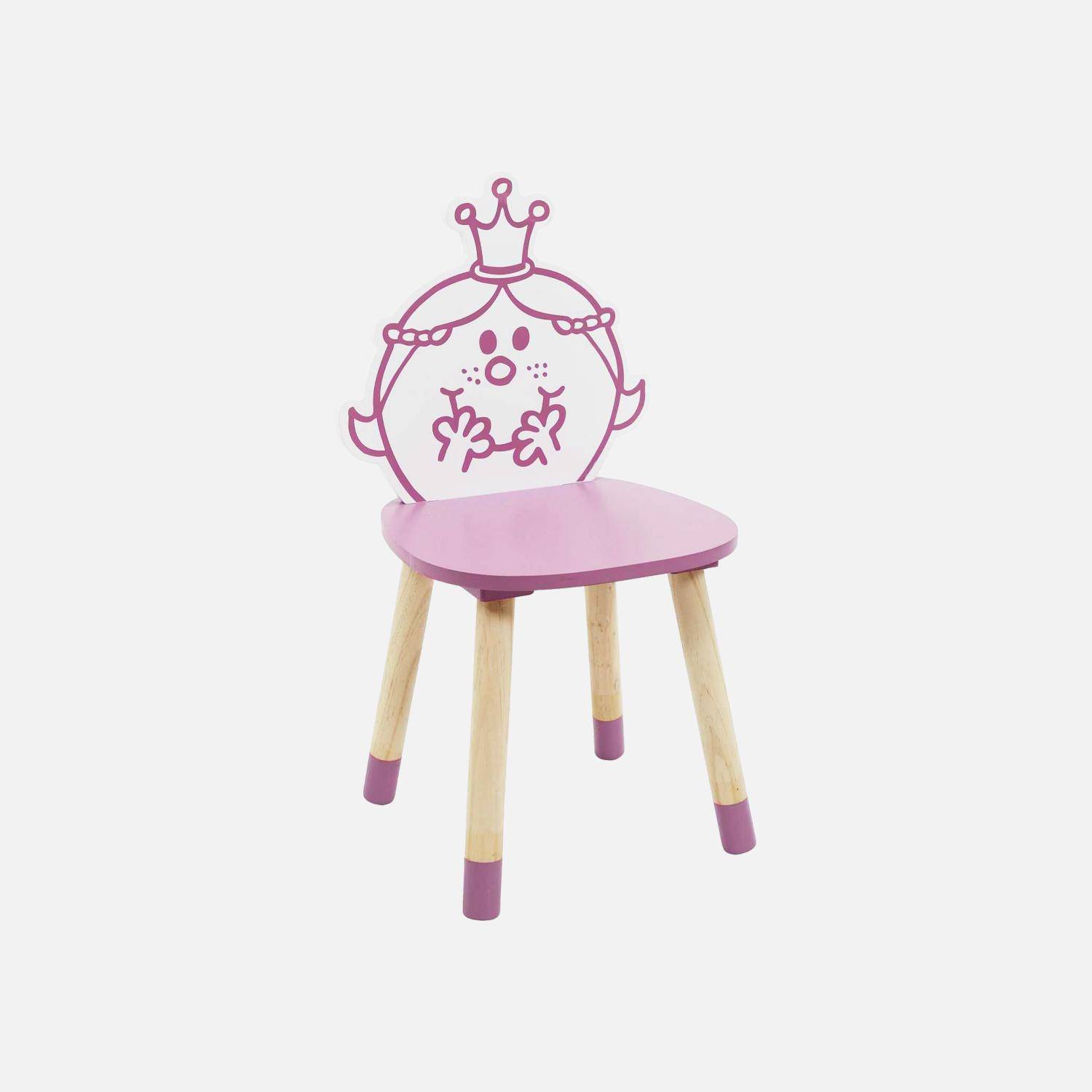 Set of 2 children's chairs, Mr. Men & Little Miss collection - Little Miss Princess, pink,sweeek,Photo4