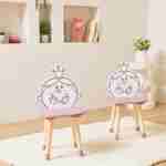 Conjunto de 2 cadeiras para crianças, coleção Monsieur/Madame - Madame Princesse, cor-de-rosa Photo2