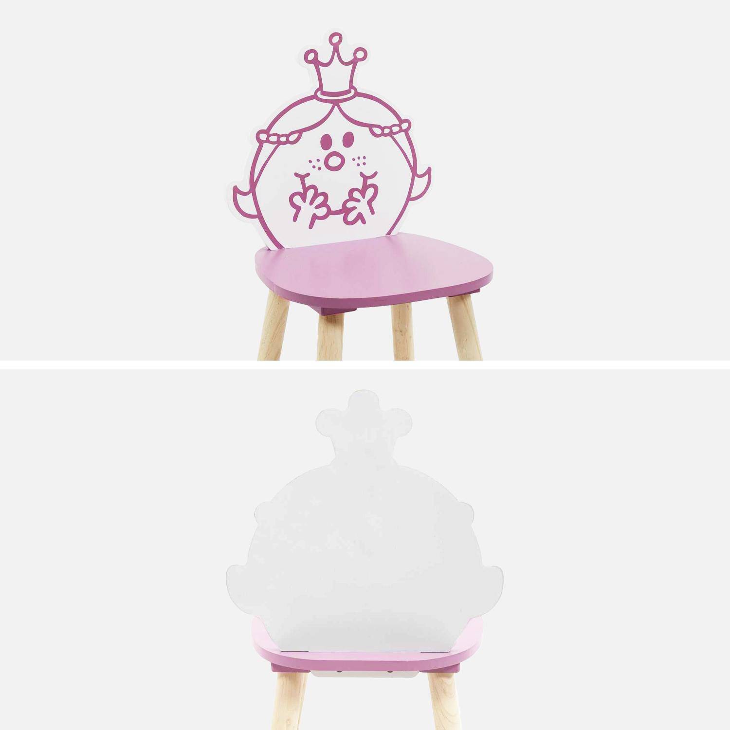 Set of 2 children's chairs, Mr. Men & Little Miss collection - Little Miss Princess, pink,sweeek,Photo6