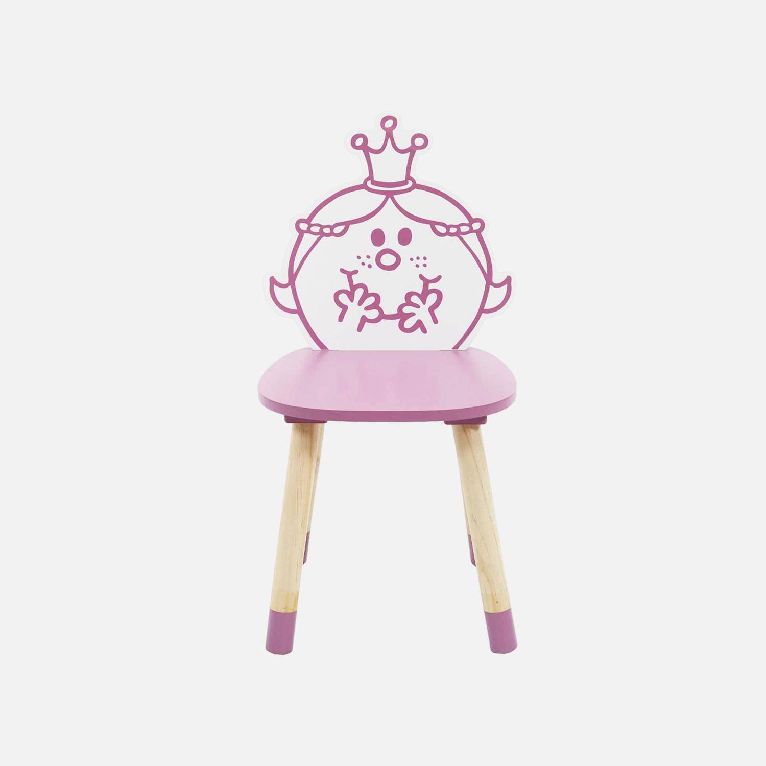Set of 2 children's chairs, Mr. Men & Little Miss collection - Little Miss Princess, pink,sweeek,Photo5