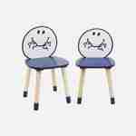 Table pour enfant avec pot à crayon + 4 chaises Monsieur Heureux collection Monsieur Madame  Photo6