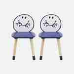 Table pour enfant avec pot à crayon + 2 chaises Madame Princesse + 2 chaises Monsieur Heureux Photo10
