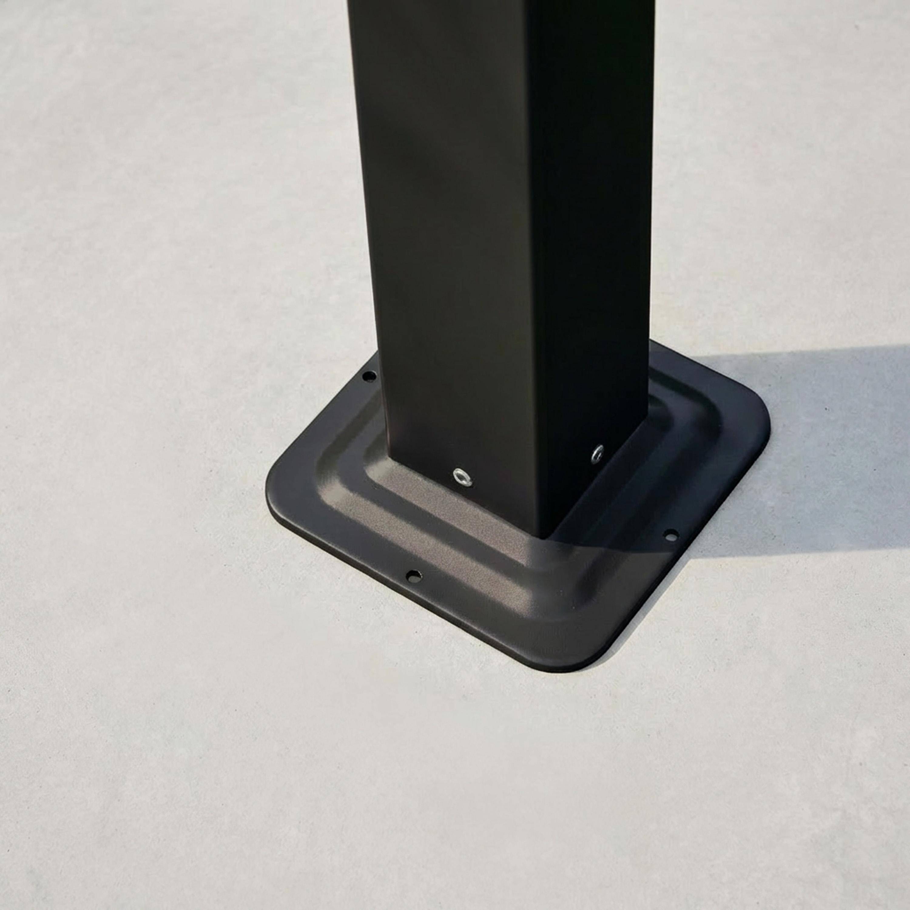 Pergola bioclimatique aluminium et acier, noir, 3x4m, lames orientables Photo5