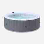 MSPA grijze ronde opblaasbare spa voor 6 personen met antivriessysteem + cover en frame van geweven hars Photo2