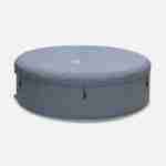 MSPA grijze ronde opblaasbare spa voor 6 personen met antivriessysteem + cover en frame van geweven hars Photo4