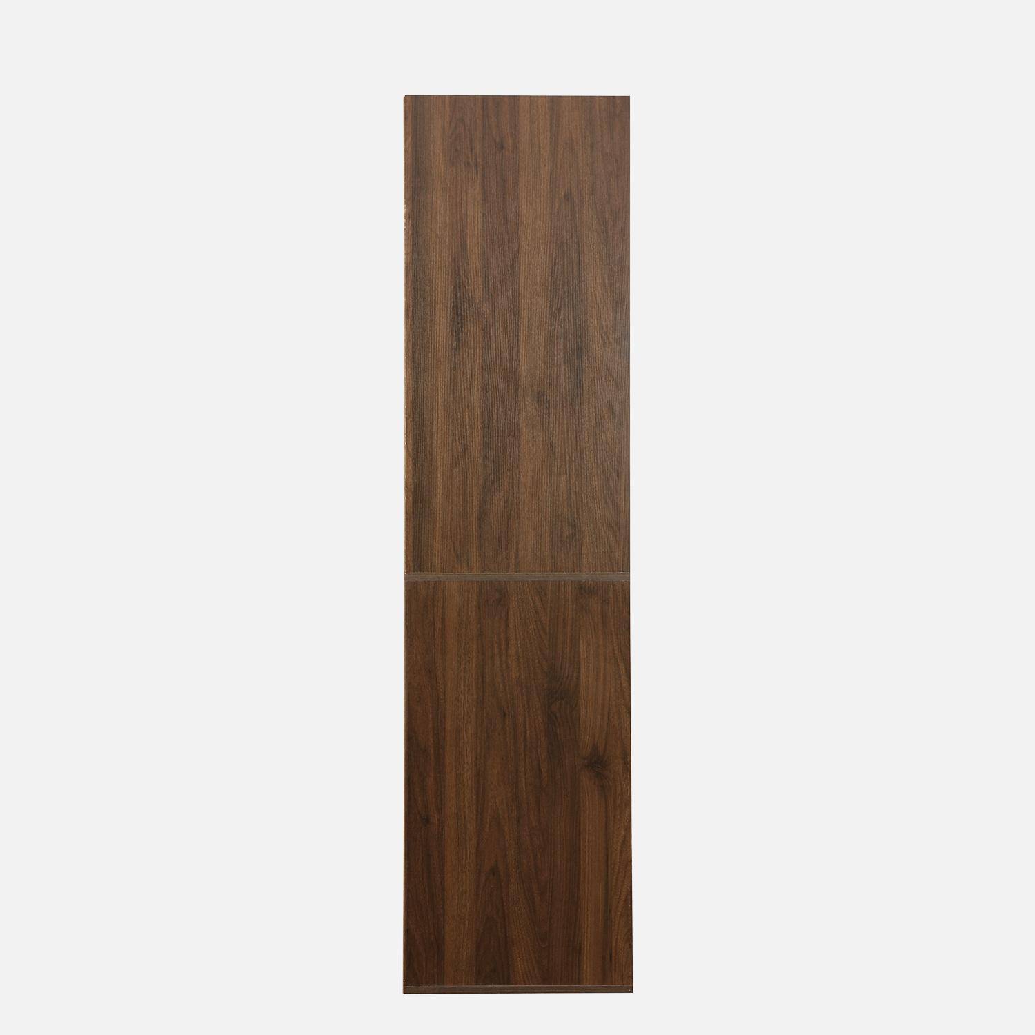 Modular open wardrobe shelf unit, Modulo, Walnut, 60x45x180 cm,sweeek,Photo4