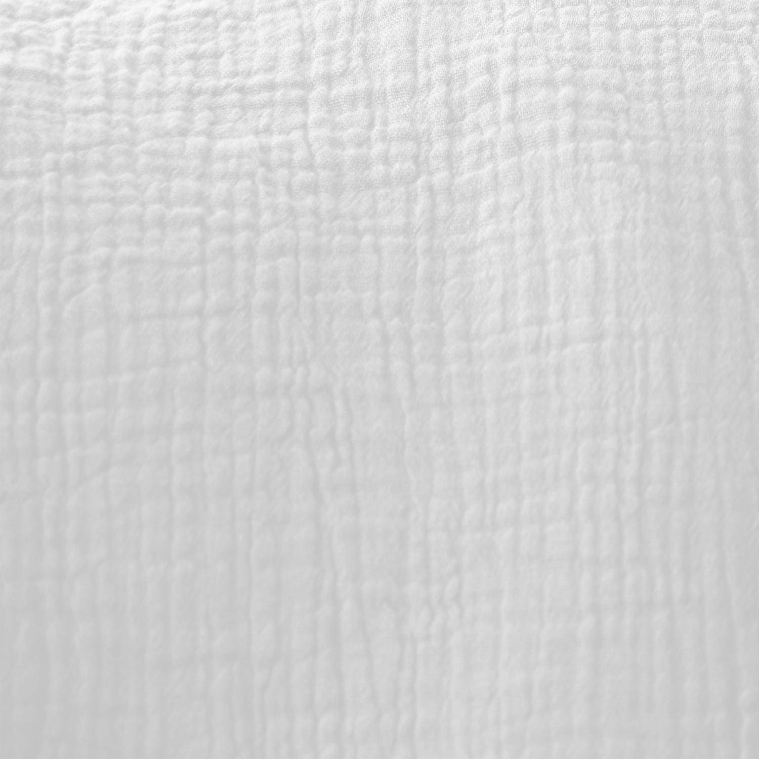Set de 2 rideaux en gaze de coton blanc, tissu gaufré, 2x 135x240cm avec œillets ,sweeek,Photo2