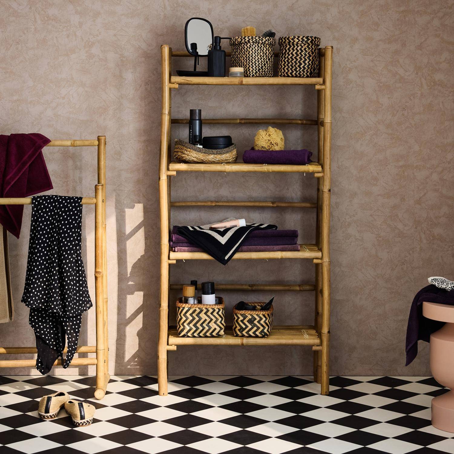 Regal aus Bambus 4 Ebenen - Fidji Photo2