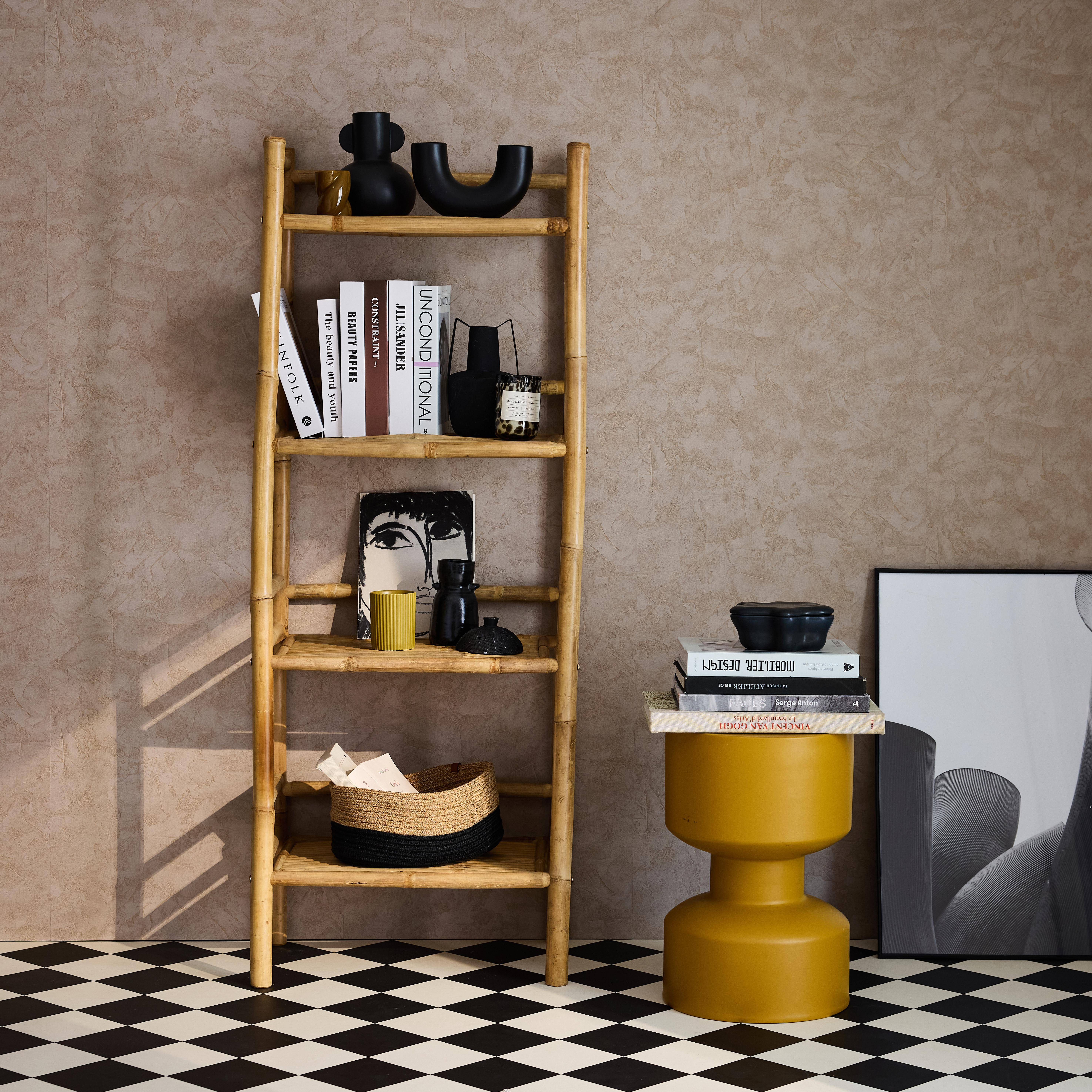 Scaffale Bambù 4 Ripiani 80cm - Per Bagno, Cucina O Esterno - Foto 8