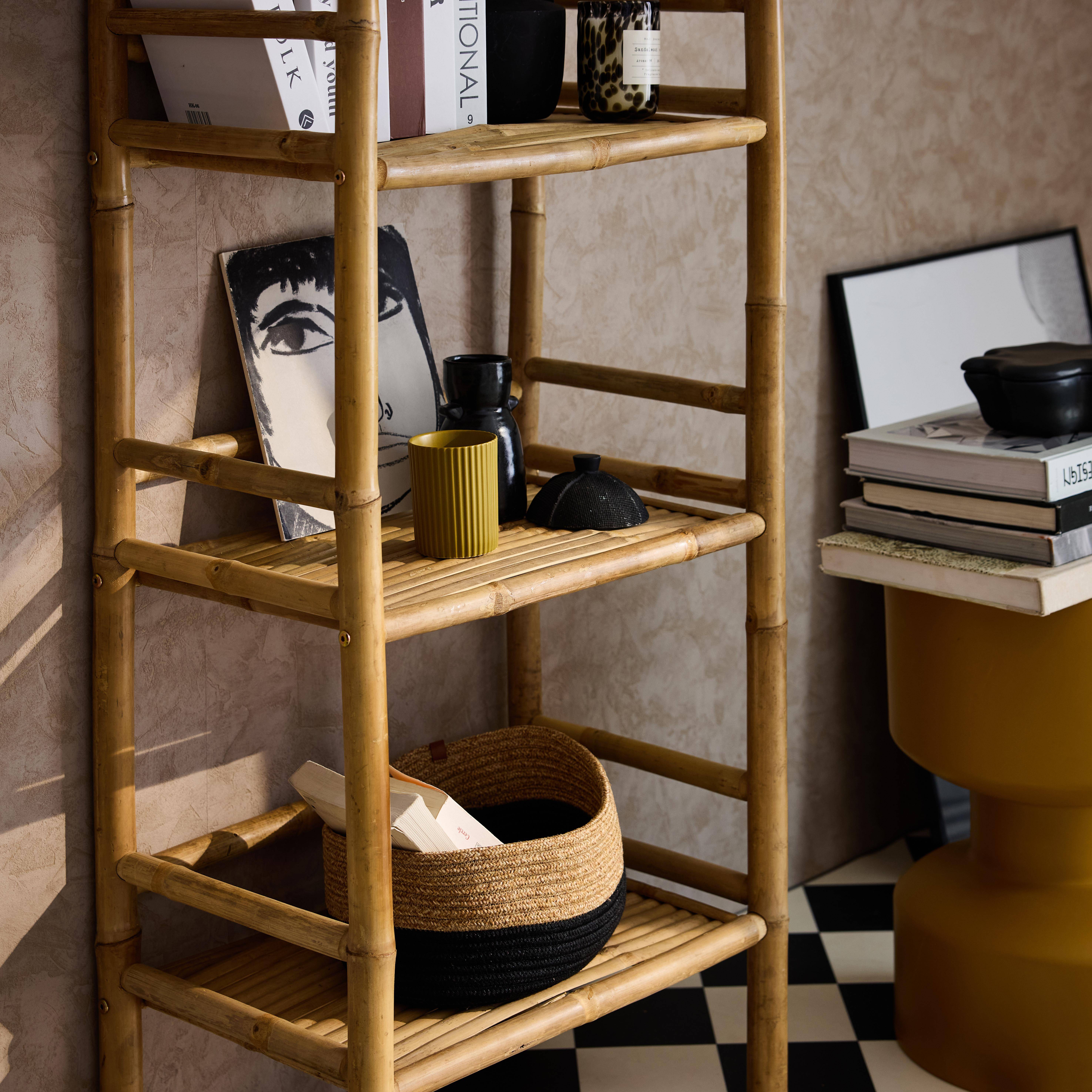 Etagère en bambou 4 niveaux L54cm x P32 x H144cm Photo2