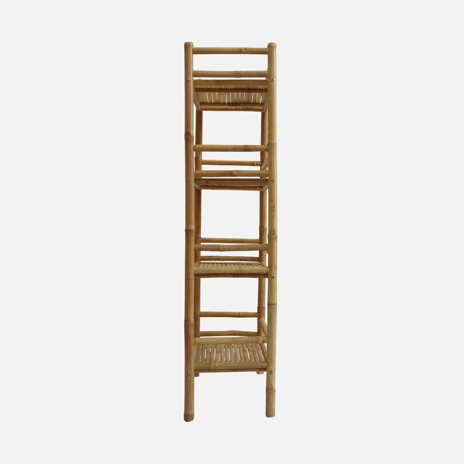 Etagère en bambou 4 niveaux L54cm x P32 x H144cm Photo4