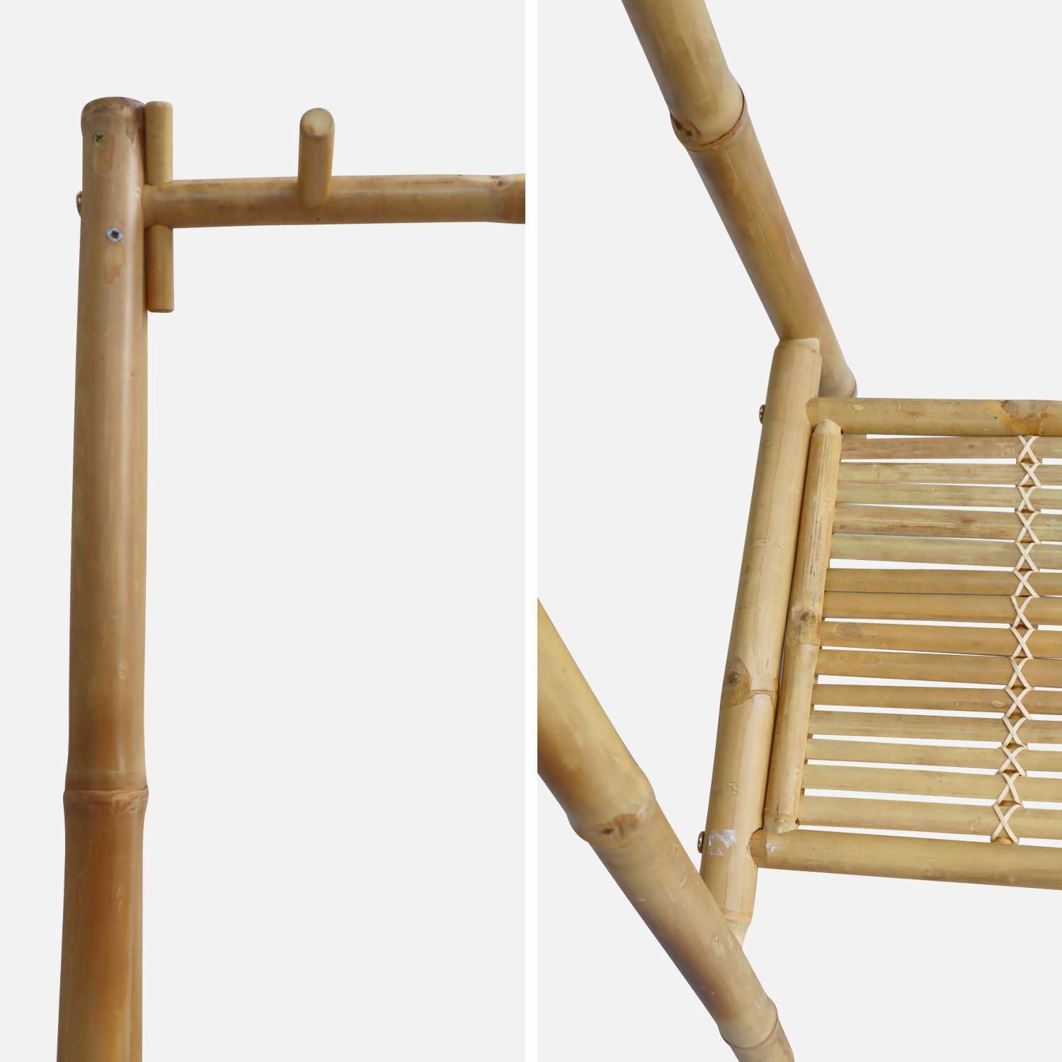 Prateleira para roupeiro em bambu, Fidji, Natural, 103x50x181.5 cm,sweeek,Photo6