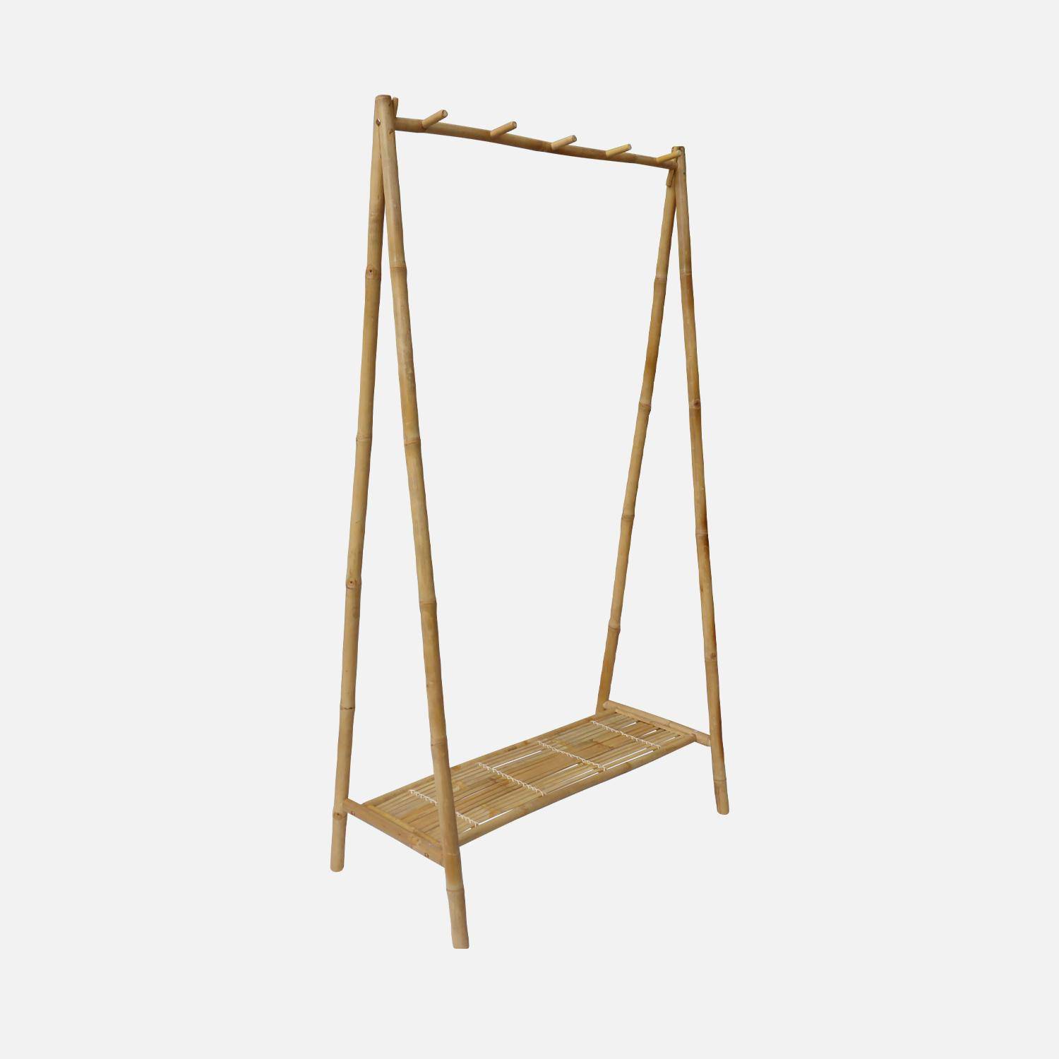 Estante de bambú para armario, Fidji, Natural, 103x50x181.5 cm,sweeek,Photo3
