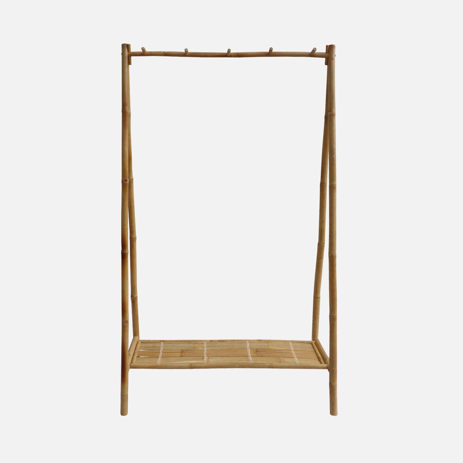 Estante de bambú para armario, Fidji, Natural, 103x50x181.5 cm Photo4