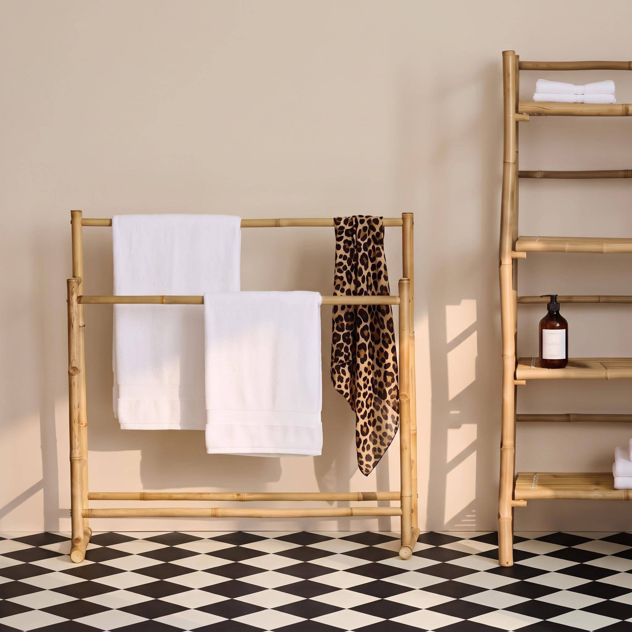 Bamboo double towel rail, Fidji, Natural, 100x37x98.7 cm Photo1