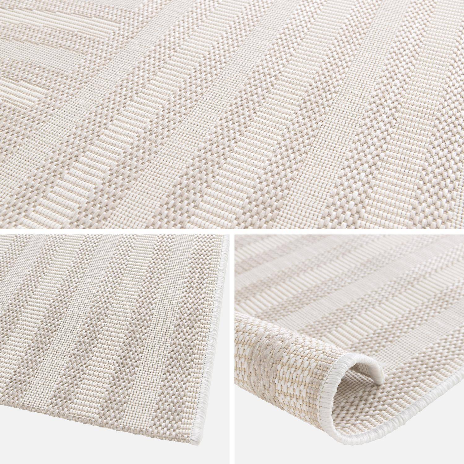 Tappeto per interni/esterni con archi beige, 120 x 170 cm 100% poliestere riciclato,sweeek,Photo6