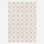 Tapis intérieur/extérieur motif damier beige 120x170cm polyester recyclé  Photo2