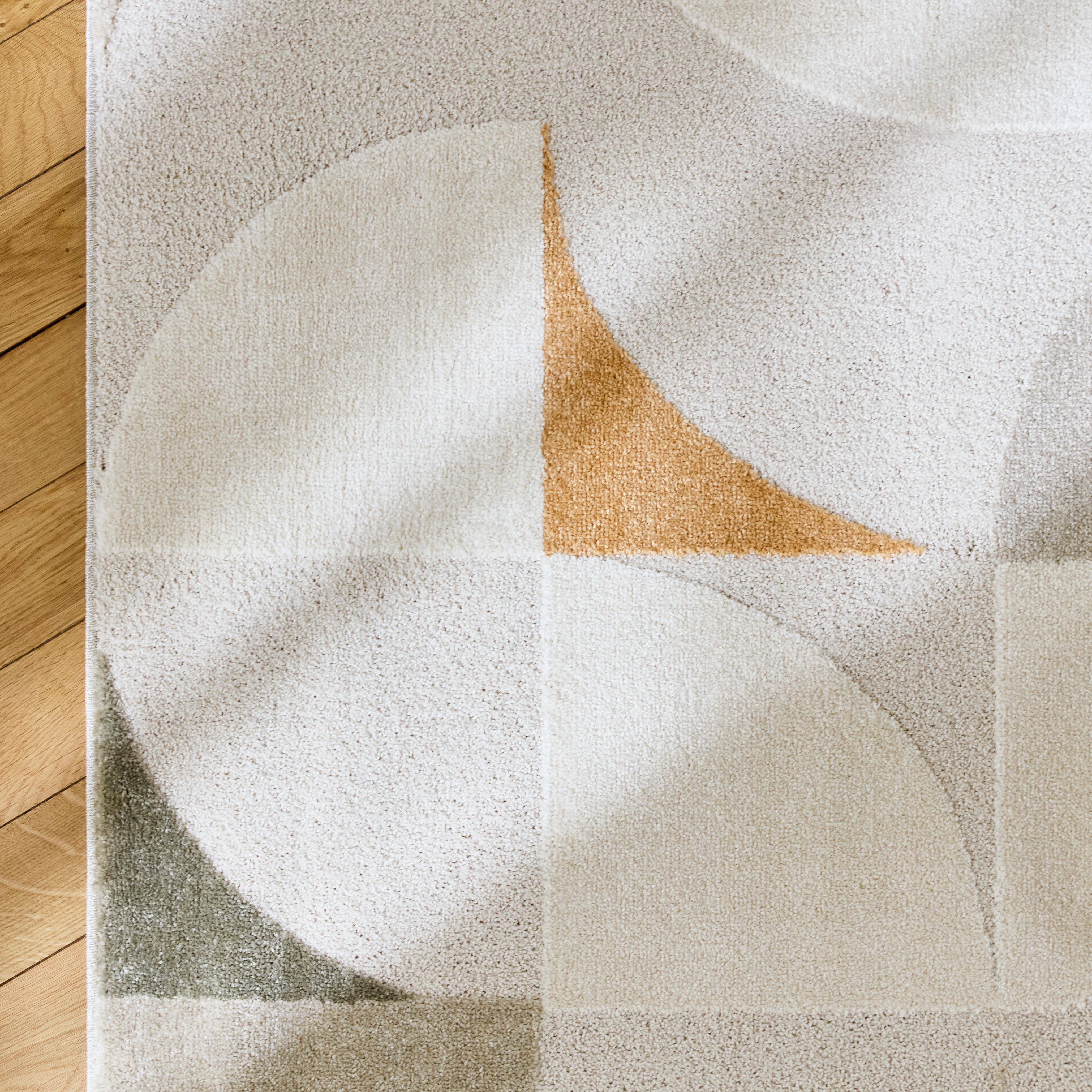 Cream retro rug, Jon, 230x160x0.9 cm Photo2