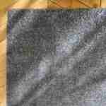 Tappeto per interni in velluto riccio grigio antracite, 120x170cm, a pelo corto con effetto pelo ad anello Photo2