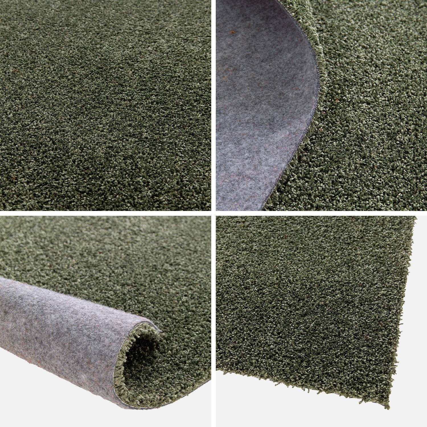Dark green curly velour interior carpet, Lawrence, 160 x 230 cm Photo5