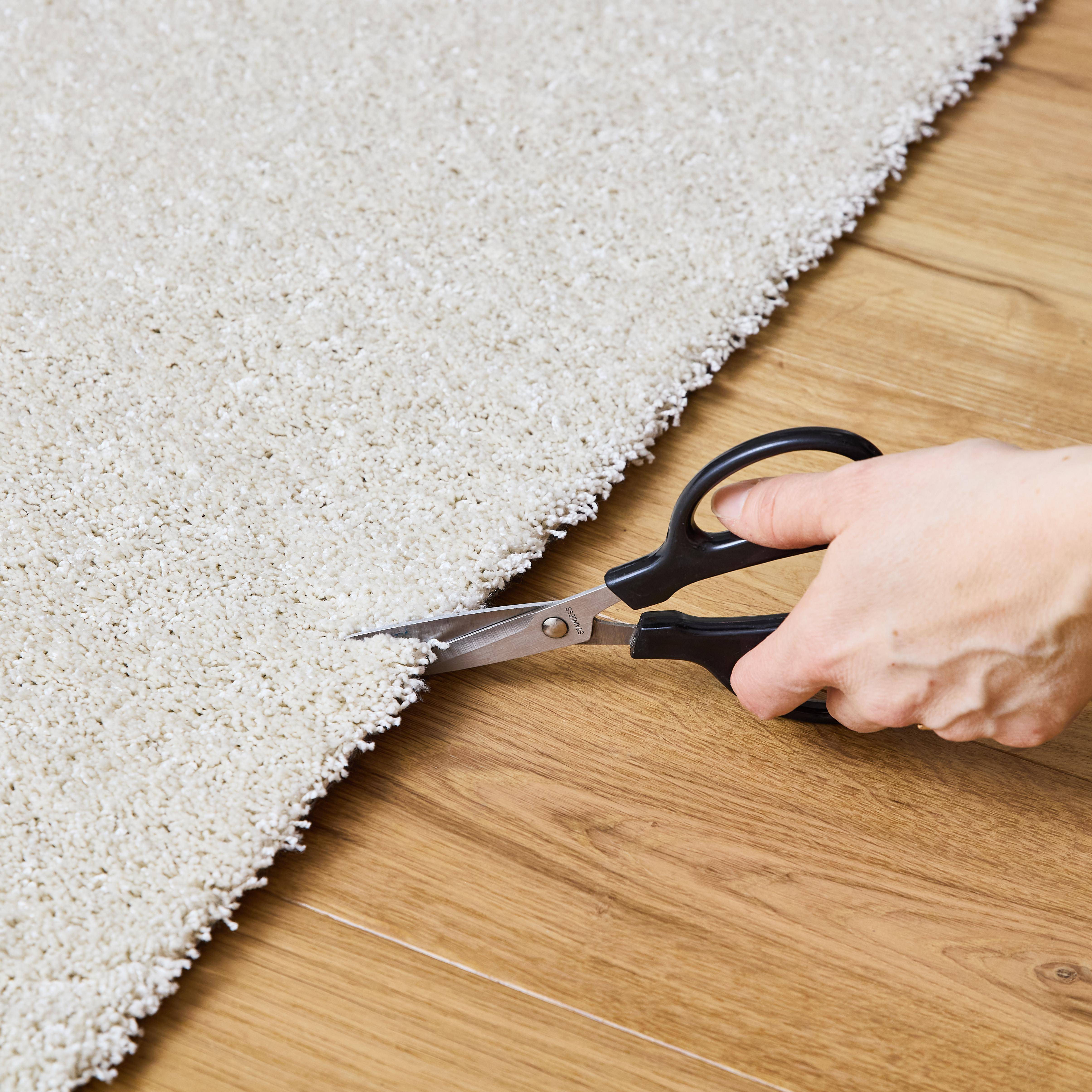 Indoor Teppich Samt cremefarben, 160 x 230 cm Kurzflor Bouclé-Optik - Lawrence Photo3
