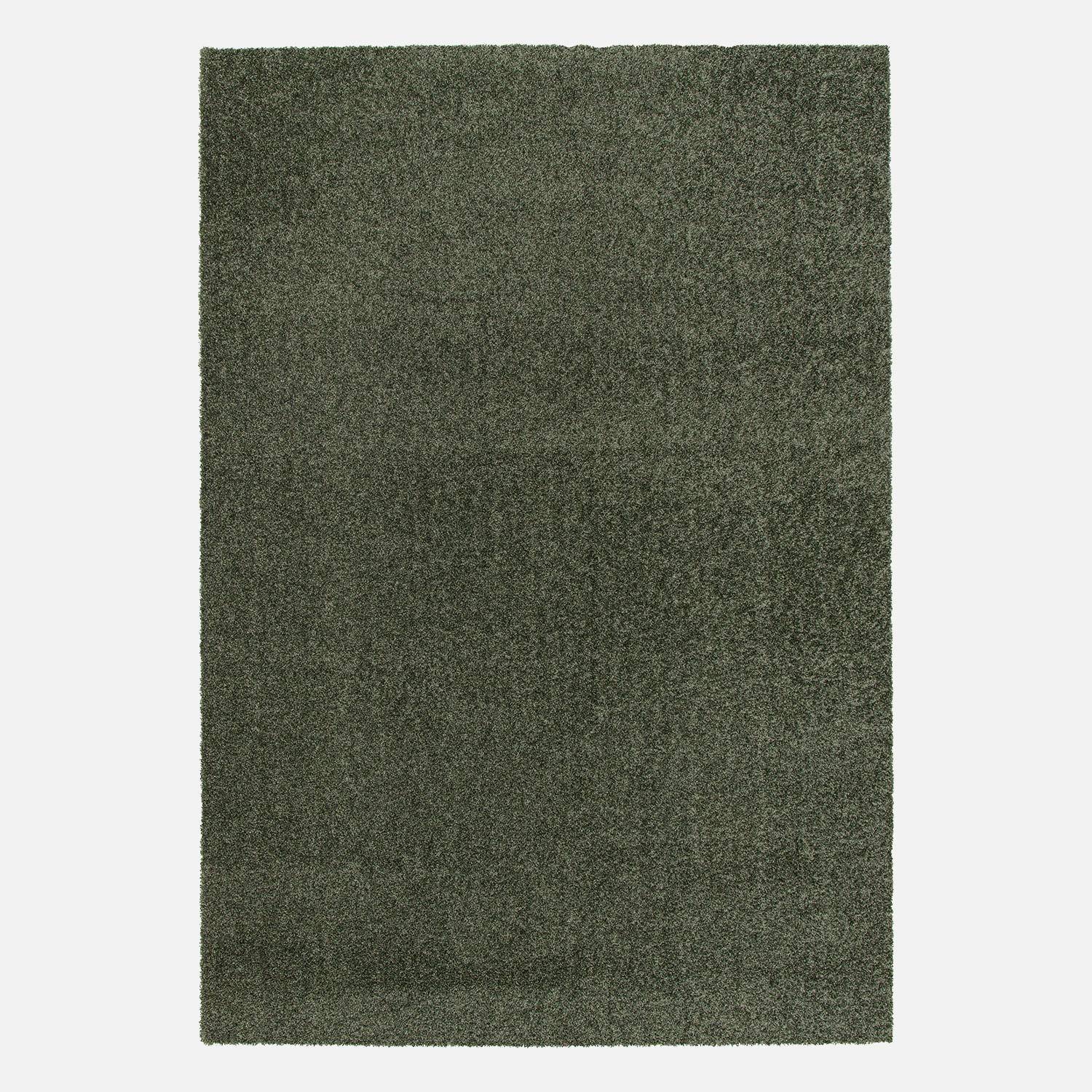 Dark green curly velour interior carpet, 200 x 290cm short pile with loop pile effect Photo5