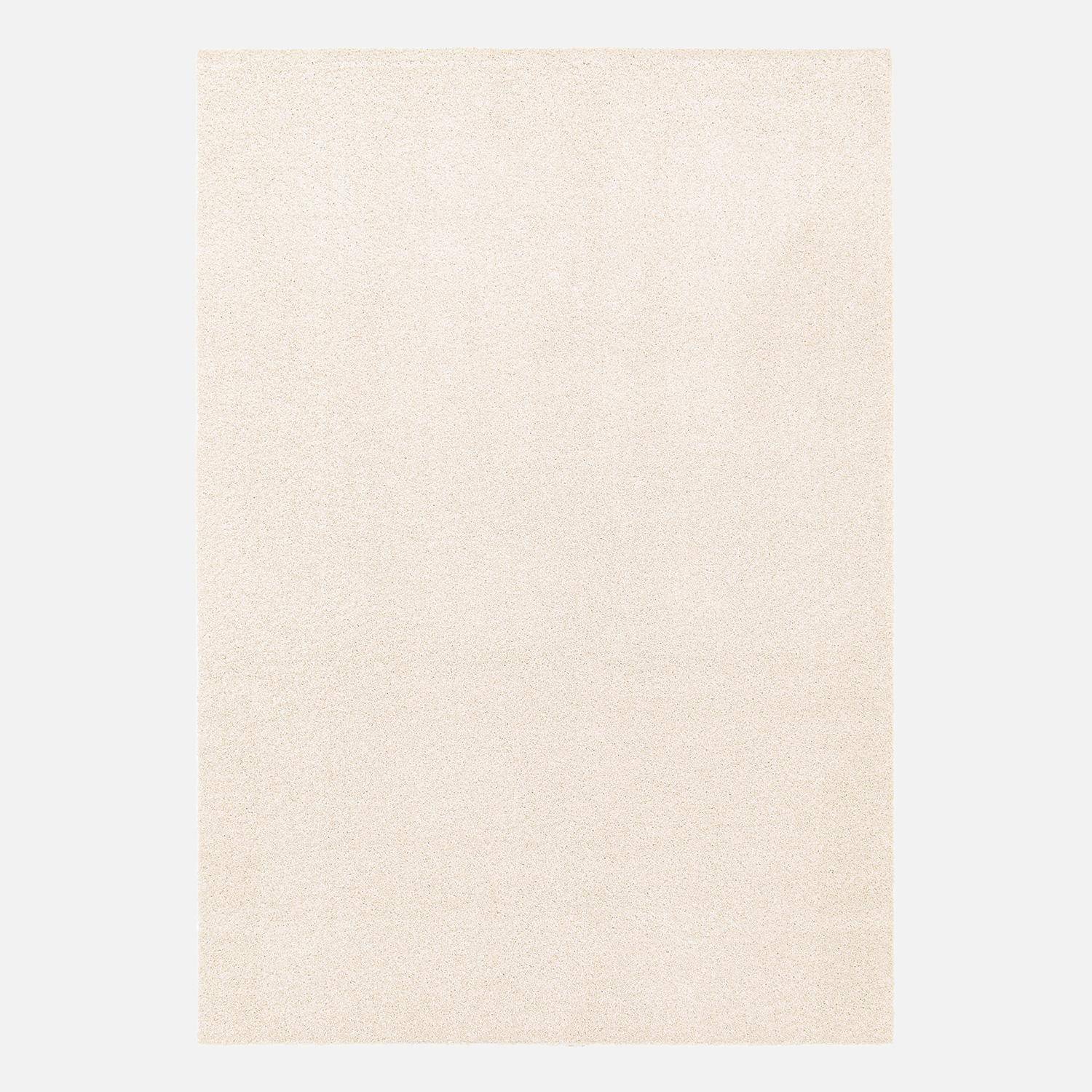 Crèmekleurig velours interieurtapijt, 200 x 290 cm kortharig met lus effect Photo5