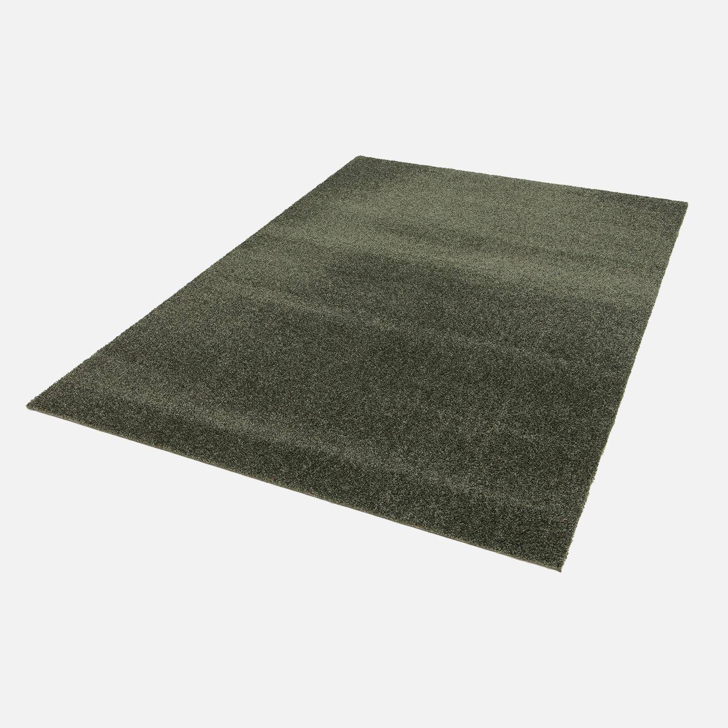 Dark green curly velour interior carpet, Lawrence, 80 x 150 cm Photo5