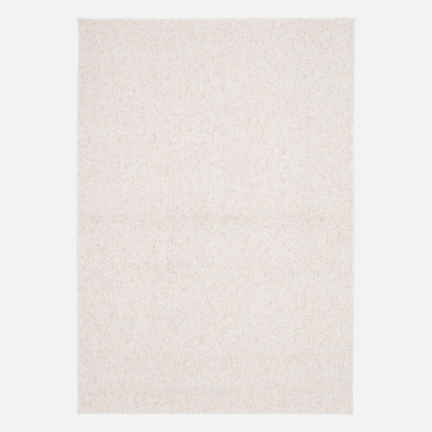Tapis intérieur bouclette crème effet chiné 120x170cm,sweeek,Photo3