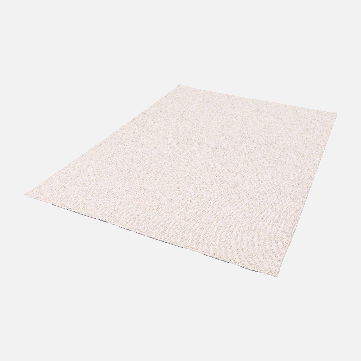 Tapis intérieur bouclette crème effet chiné 200x290cm Photo5