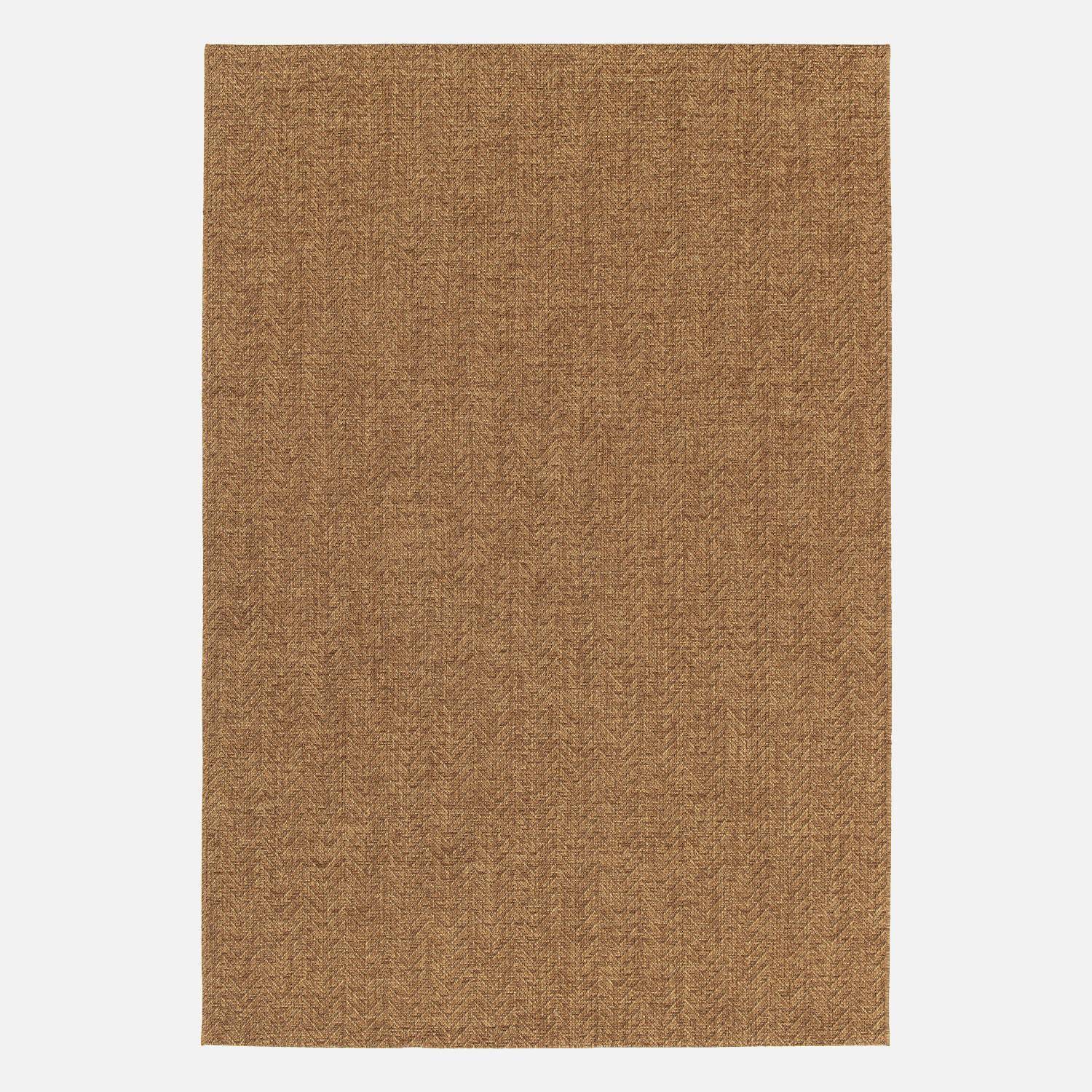 Tapis intérieur/extérieur effet jute coloris caramel, 120 x 170cm stabilisé aux UV ,sweeek,Photo4