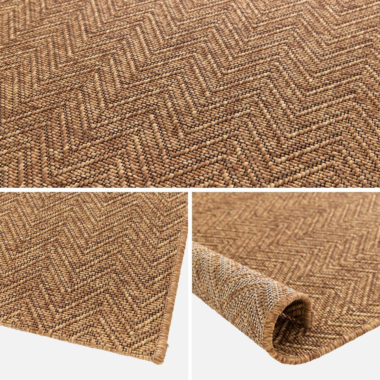 Jute-effect indoor/outdoor carpet in caramel, Oliver, 160 x 230 cm,sweeek,Photo5