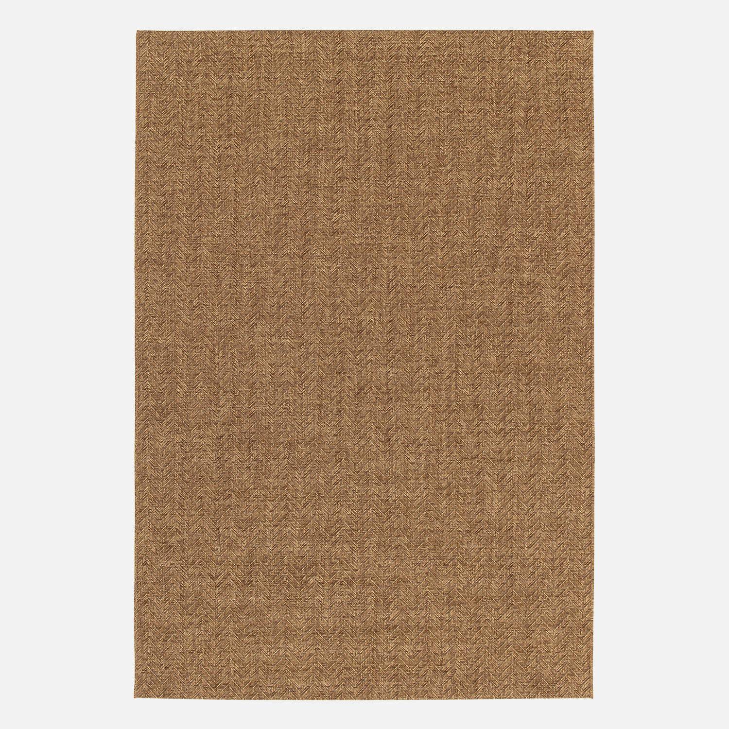 Tapis intérieur/extérieur effet jute coloris caramel, 160 x 230cm stabilisé aux UV ,sweeek,Photo4